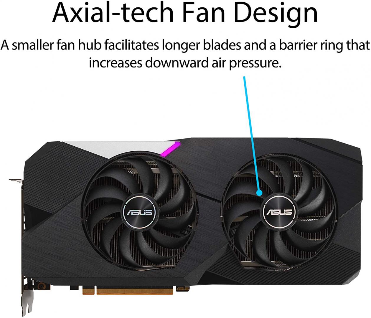Placa video Asus Radeon Dual RX 6700 XT OC 12GB - imagine 3