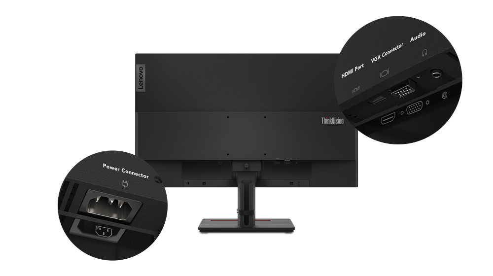 Monitor LED Lenovo ThinkVision S27e-20,27inch, IPS FHD, 4ms, 60Hz, negru - imagine 10