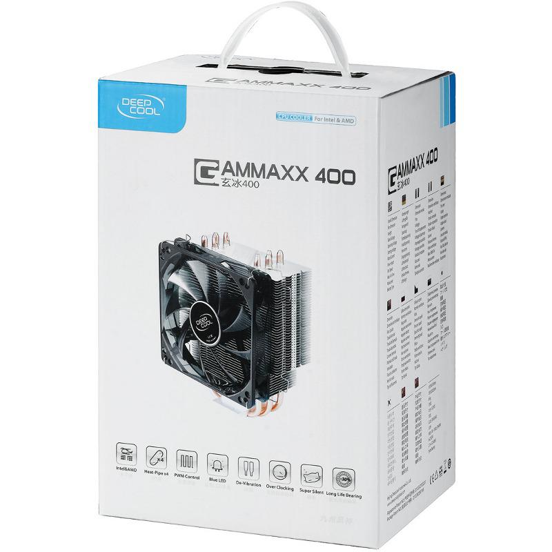 Cooler procesor Deepcool GAMMAXX 400, 4 heatpipe-uri, compatibil Intel/AMD - imagine 6