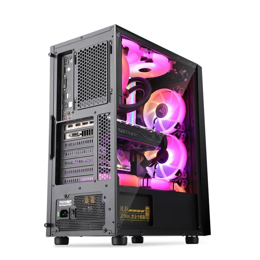 Carcasa Segotep Nova S6 neagra, SPCC Steel ATX Mid Tower, - imagine 4