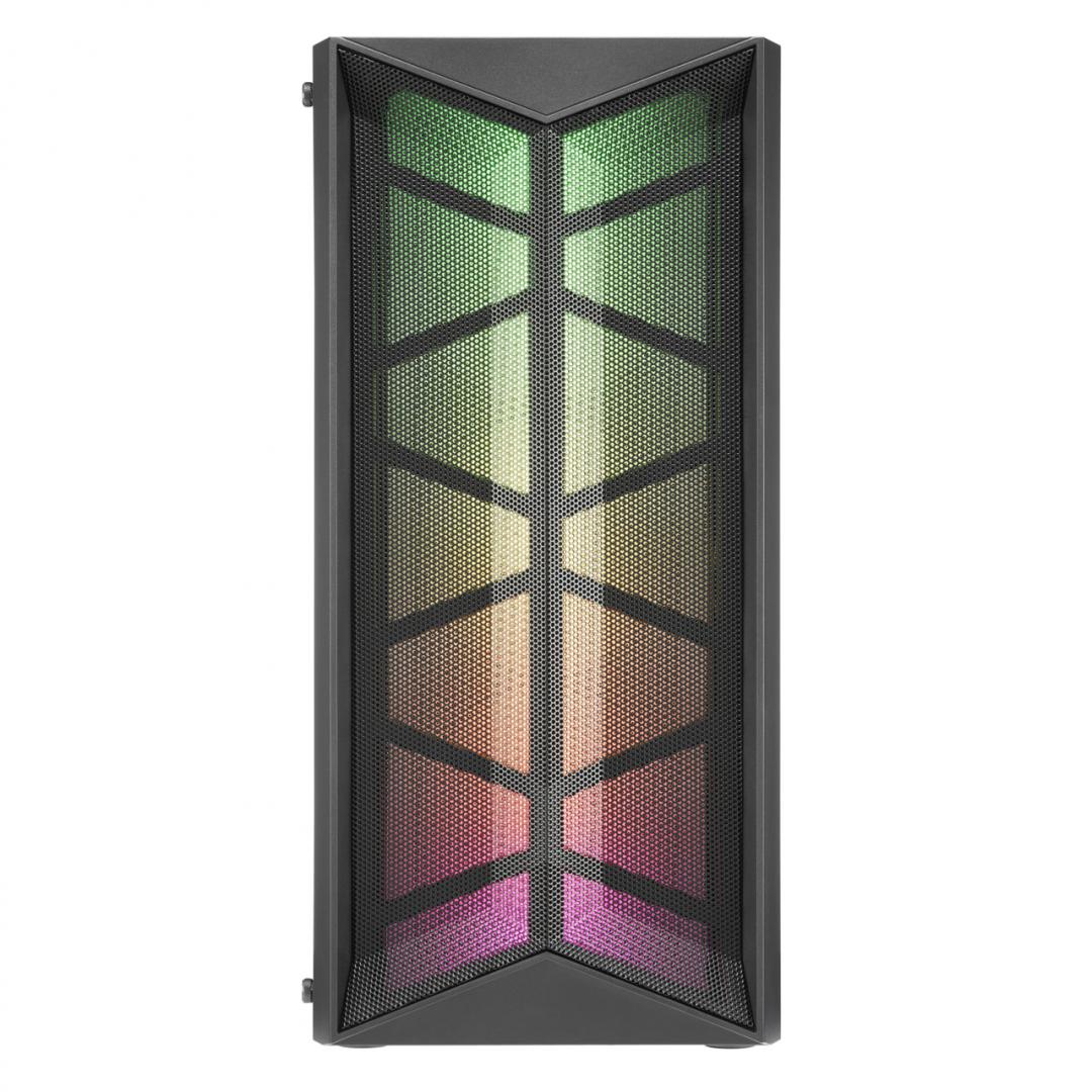 Carcasa FSP CMT 211, Mid-Tower, fara sursa, ATX, Black - imagine 3