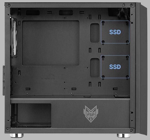 Carcasa FSP CST 311, Mini Tower, mATX, fara sursa, black - imagine 9