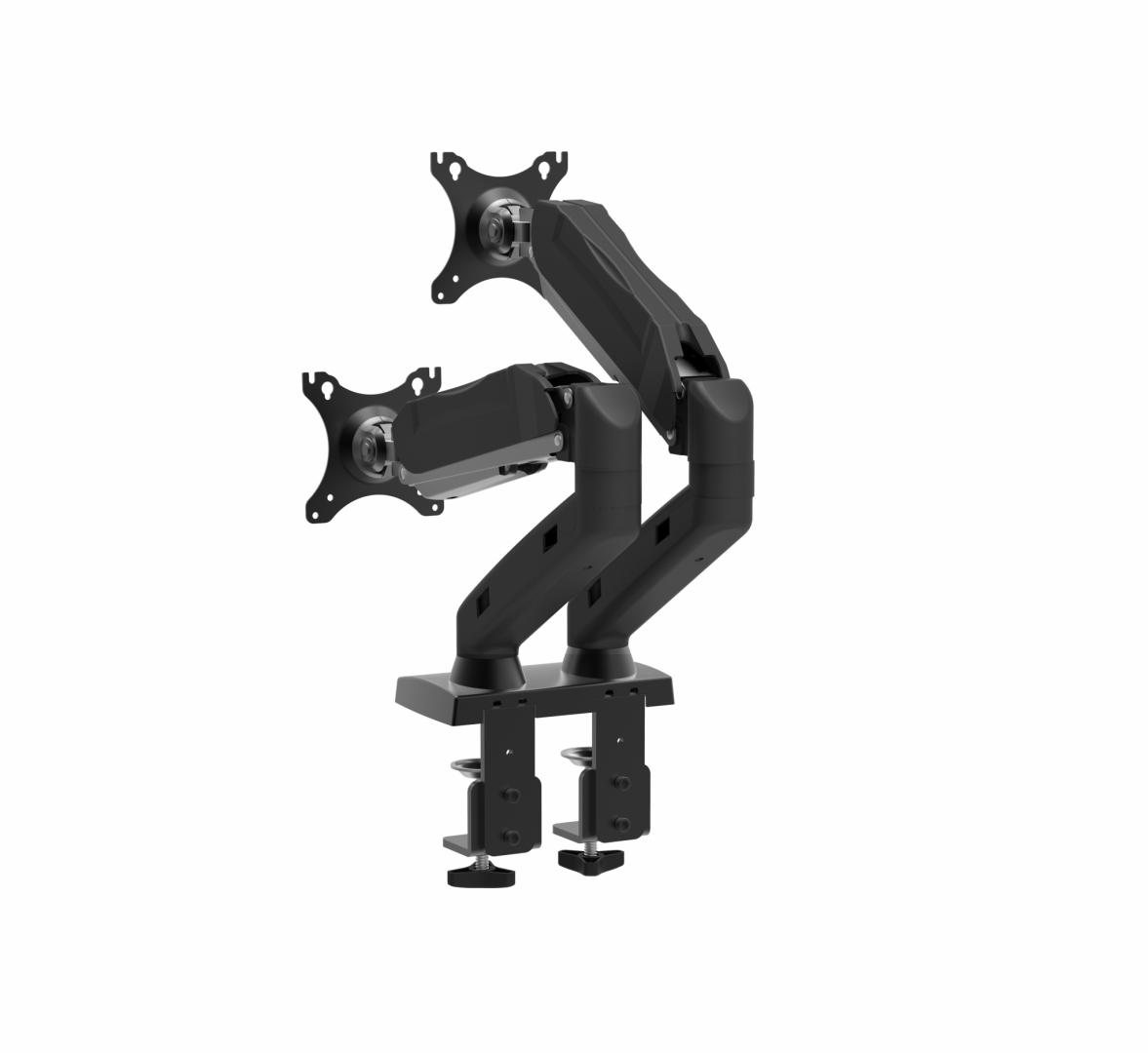 Suport dublu monitor Serioux, MM902, arc cu gaz, tilt - imagine 7