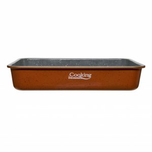 TAVA CUPTOR, ACOPERIRE CERAMICA 35 x 26 x 7 CM,