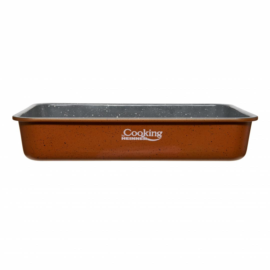 TAVA CUPTOR, ACOPERIRE CERAMICA 35 x 26 x 7 CM,