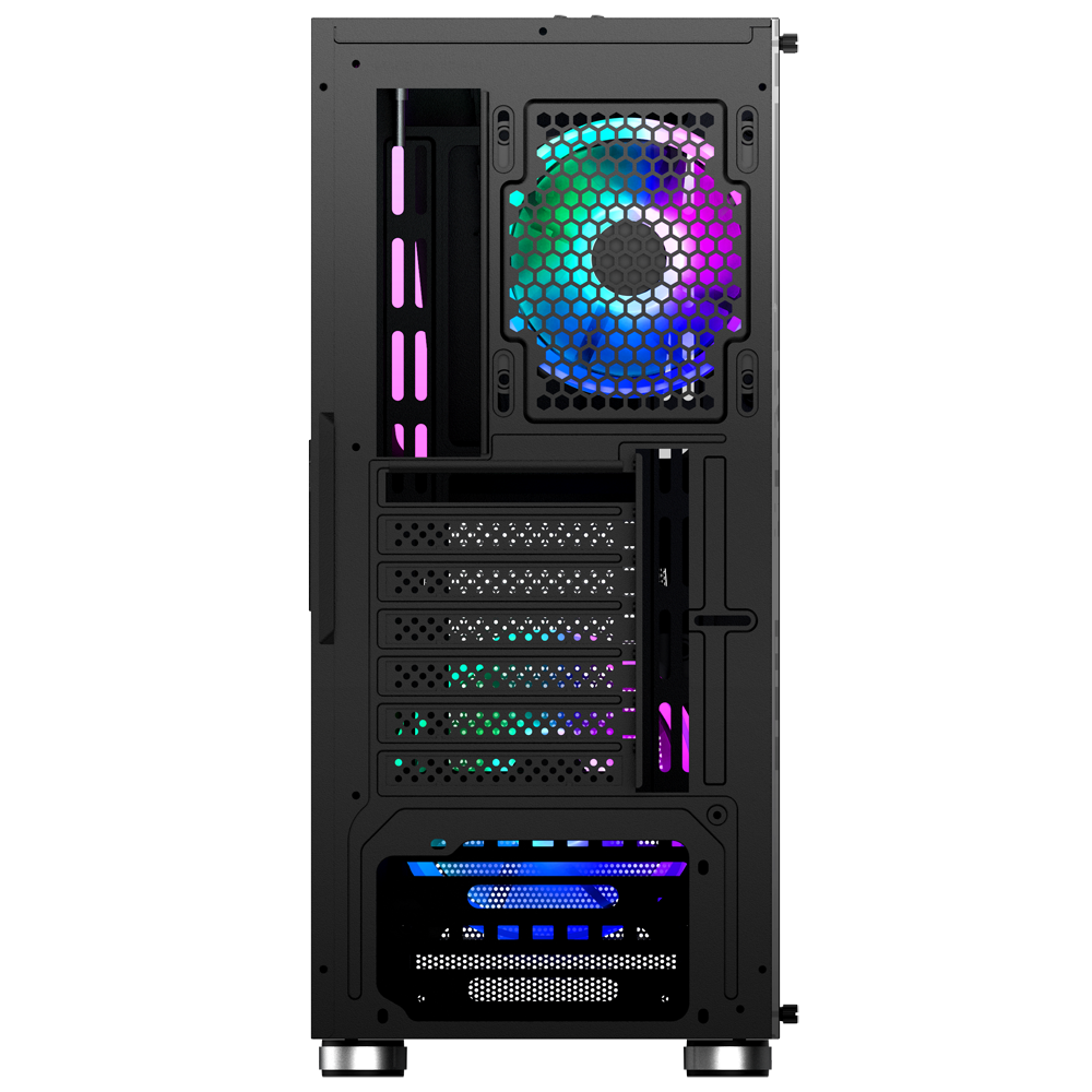 Carcasa nJoy Fort, Middle Tower, ATX, fara sursa, Black - imagine 5