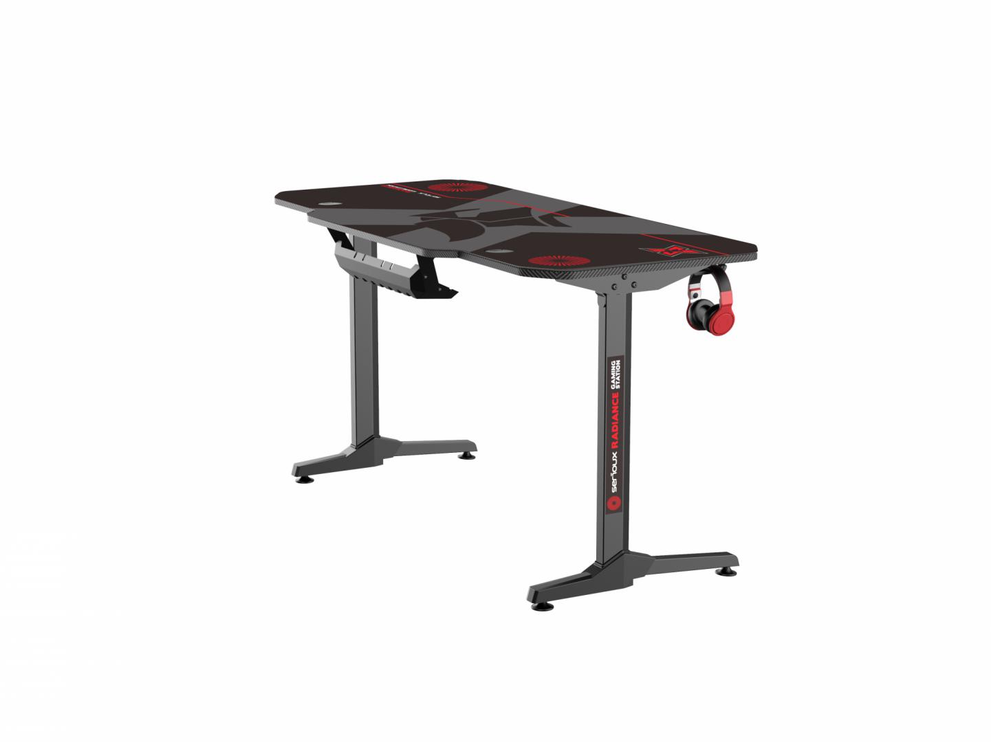 Birou gaming Serioux Radiance, material otel carbon laminat, grosime - imagine 5
