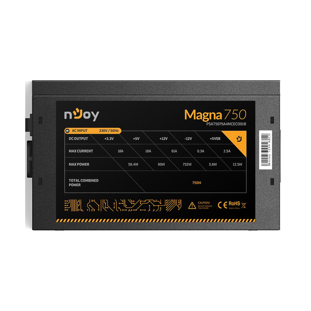 Sursa full modulara nJoy Magna 750, 80 PLUS® Bronze, 750W - imagine 4