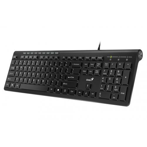 Tastatura Genius SlimStar 230 Keyboard, neagra - imagine 3