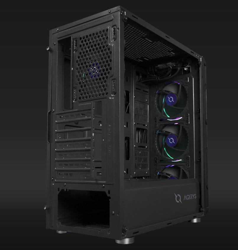 Carcasa Aqirys Antares Midi Tower Black RGB - imagine 13