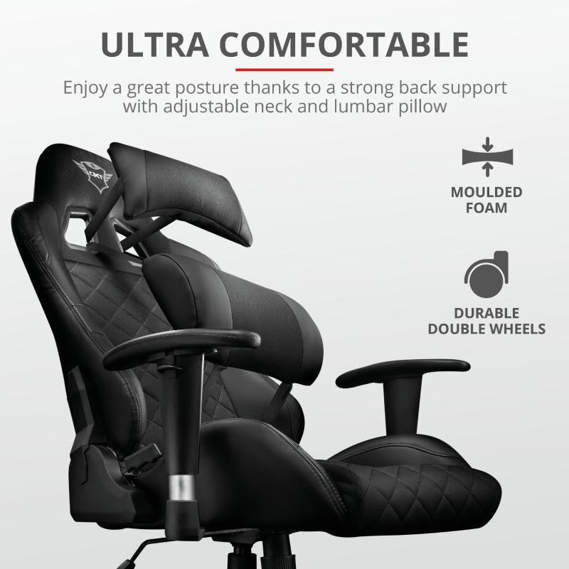 Scaun Trust GXT 707 Resto Gaming Chair, Negru - imagine 4