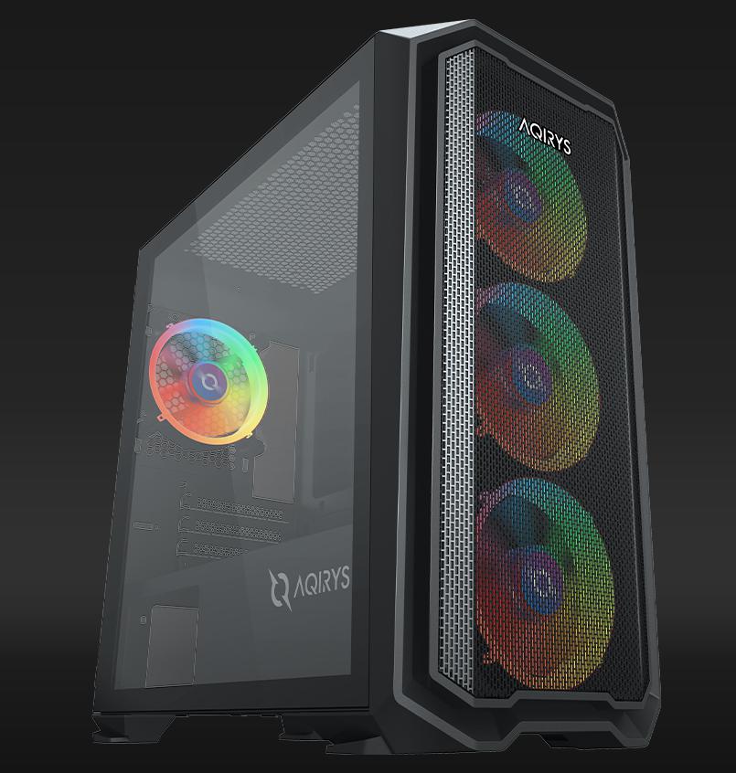 Carcasa Aqirys Wezen Midi Tower Black RGB - imagine 4