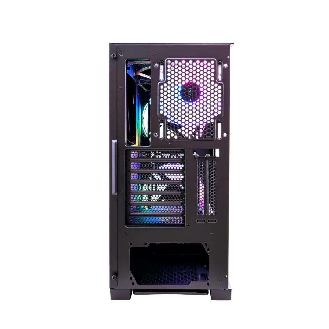 Carcasa Inaza Prism neagra, SECC Steel ATX Mid Tower, fara - imagine 4
