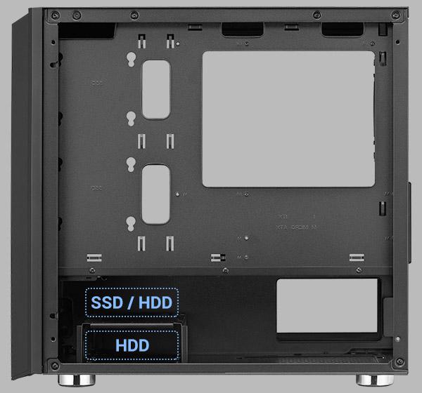 Carcasa FSP CST 311, Mini Tower, mATX, fara sursa, black - imagine 11