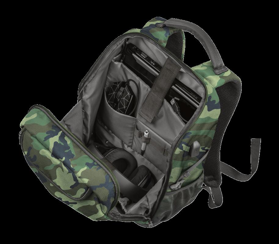 Rucsac Trust GXT 1255 Outlaw Gaming Backpack 15.6" Camo - imagine 3