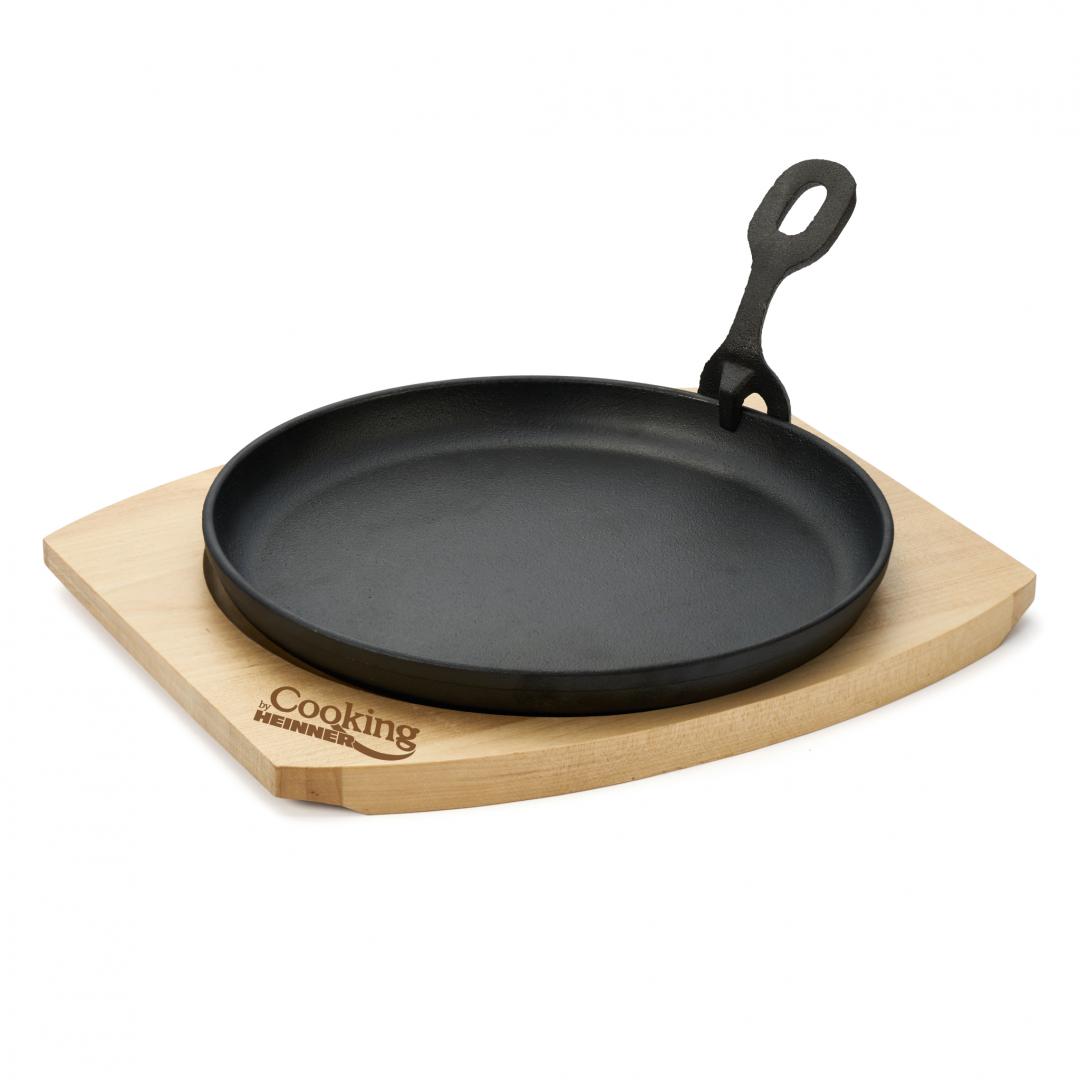 PLATOU SERVIRE ROTUND , 22 CM , FONTA PURA, CU - imagine 4