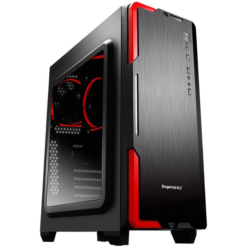Carcasa Segotep Halo 3 Black, SECC Steel ATX Mid Tower, - imagine 2