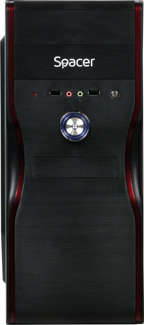 Carcasa Spacer Mercury, ATX, MidTower, Gaming, sursa 450 (230W for - imagine 3