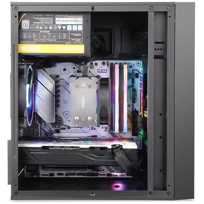 Carcasa Segotep Knight W1 neagra cu sursa 500W, SECC Steel - imagine 3