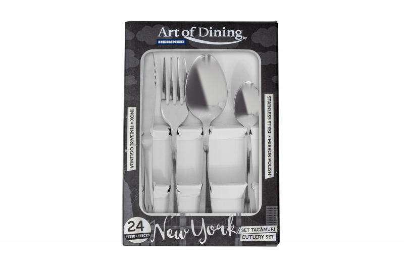 SET TACAMURI INOX 24 PIESE NEW YORK , ART OF - imagine 6