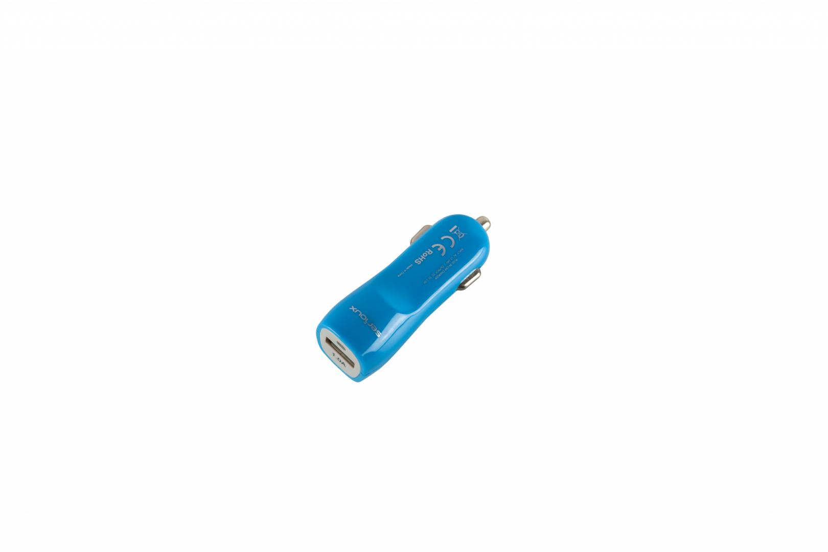 Incarcator de masina Serioux port USB 1A, diverse culori, bulk - imagine 3