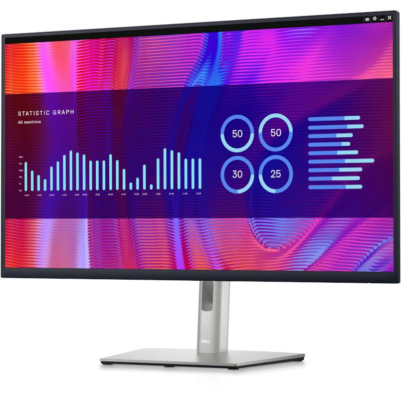 Monitor LED Dell P3223DE, 31.5inch, QHD IPS, 5ms, 60Hz, negru - imagine 3