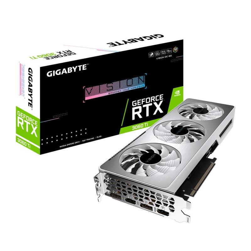 Placa video GIGABYTE GeForce RTX 3060 Ti VISION OC LHR, - imagine 4
