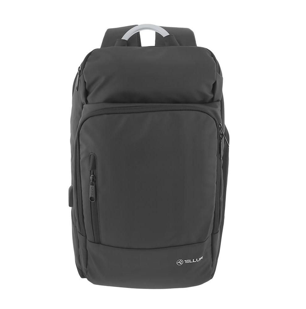Rucsac laptop Tellur Business L, cu port USB, 17.3", negru - imagine 3