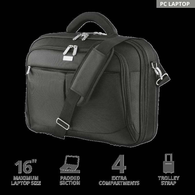 Geanta Trust Sydney Carry Bag for 16" laptops - black - imagine 3