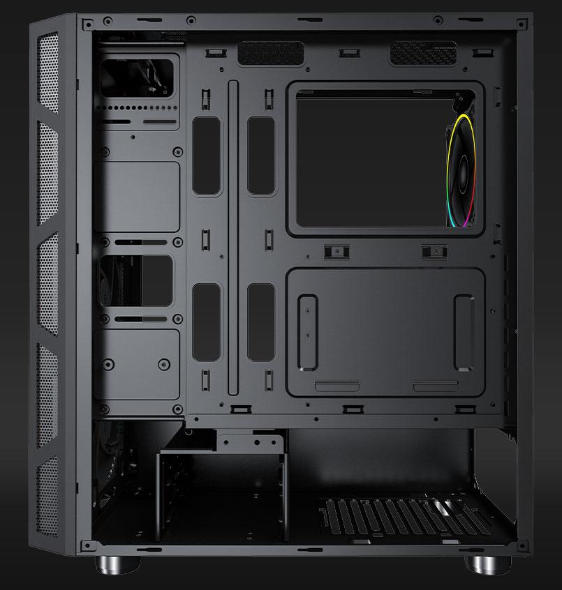 Carcasa Aqirys Antares Midi Tower Black RGB - imagine 8