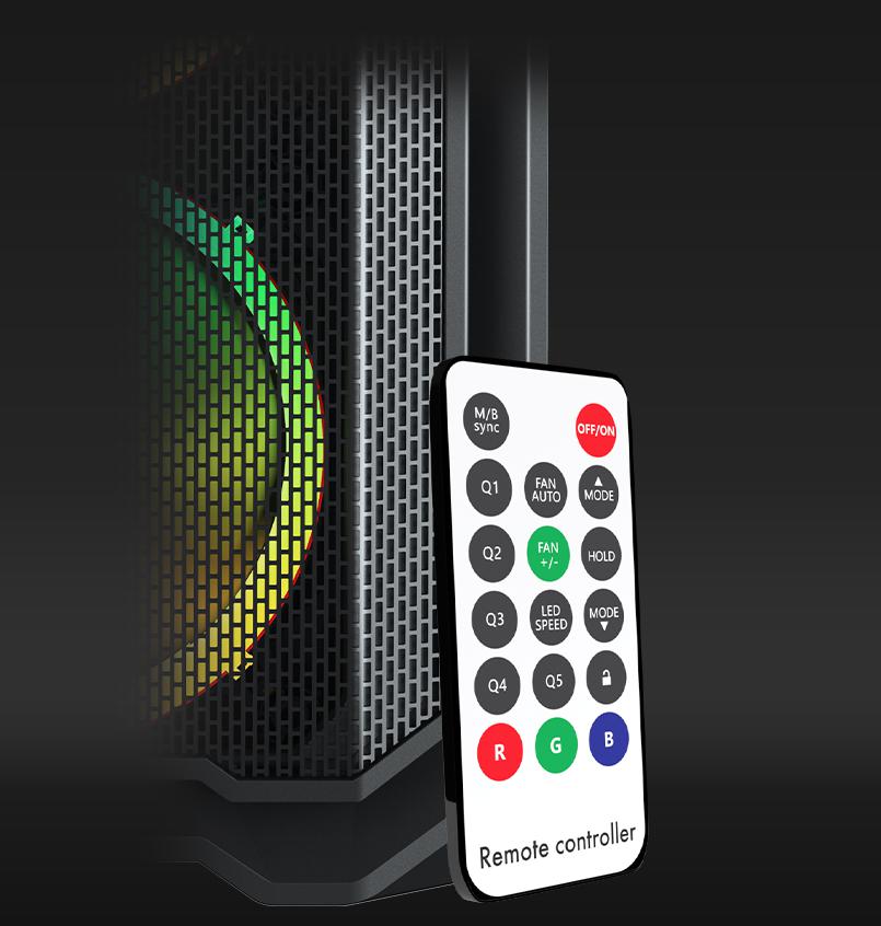 Carcasa Aqirys Wezen Midi Tower Black RGB - imagine 9