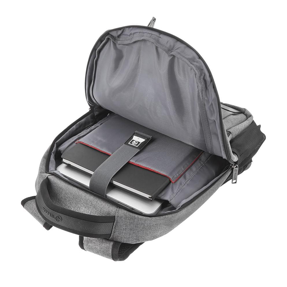 Rucsac laptop Tellur USB 15.6" Gri - imagine 4