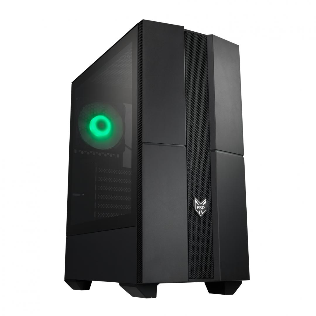 Carcasa FSP CMT 270, Mid Tower, ATX, fara sursa, black - imagine 7