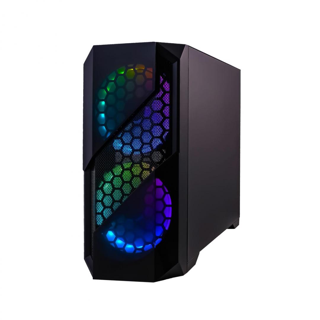 Carcasa Inaza Prism neagra, SECC Steel ATX Mid Tower, fara - imagine 5