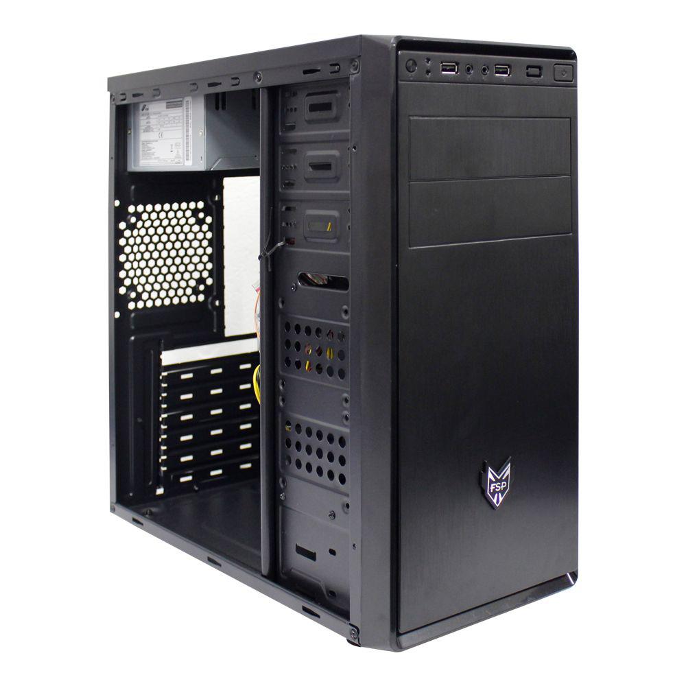 Carcasa FSP CMT 130, fara sursa, Middle Tower, ATX, Black - imagine 3