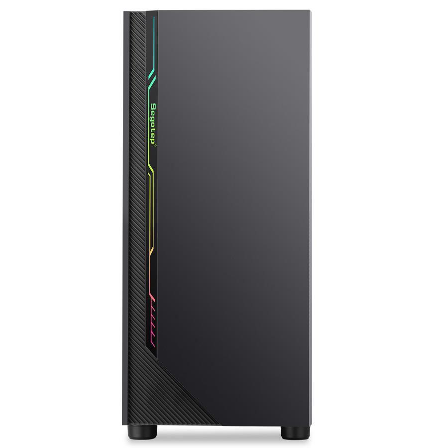 Carcasa Segotep Nova S6 neagra, SPCC Steel ATX Mid Tower, - imagine 3