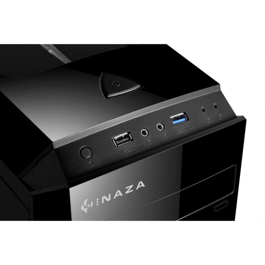 Carcasa Inaza X-Blade neagra, SPCC Steel ATX Mid Tower, fara - imagine 6