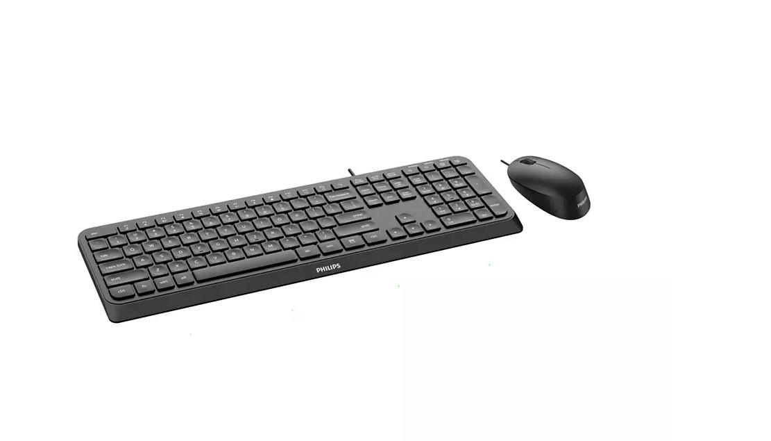 Kit Philips SPT6207, cu fir, USB 2.0, 104 taste, membrana, - imagine 3