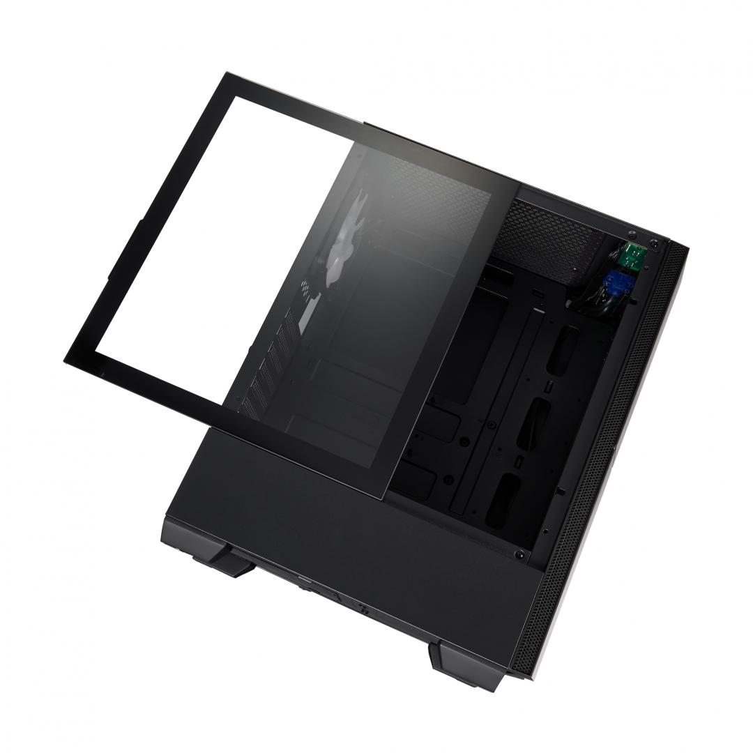 Carcasa FSP CMT 270, Mid Tower, ATX, fara sursa, black - imagine 3