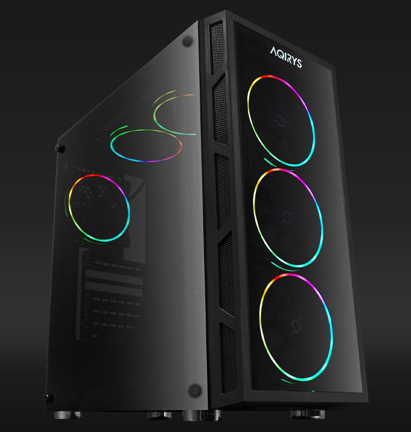 Carcasa Aqirys Antares Midi Tower Black RGB - imagine 5