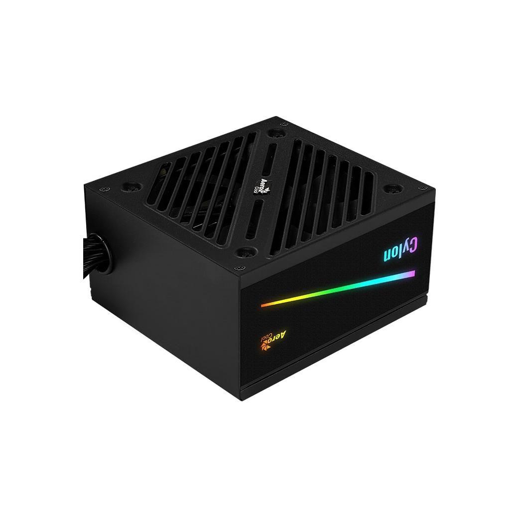 Sursa Aerocool Cylon 600W iluminare RGB, eficienta 85%, single rail - imagine 5