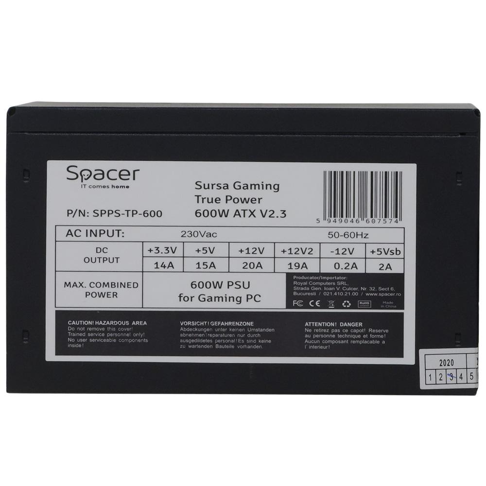 Sursa Spacer ATX True Power TP600 (600W for 600W GAMING - imagine 4