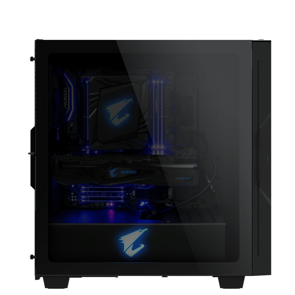 Carcasa Gigabyte Aorus AC300G, RGB Fusion 2.0 Mid Tower, Micro - imagine 4
