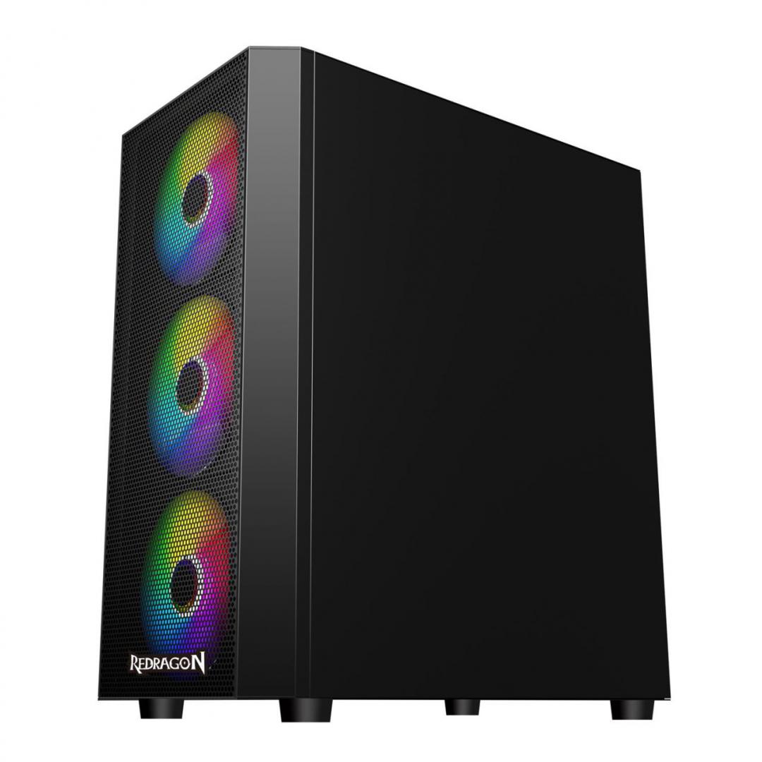 Carcasa Redragon SkyFire neagra, SECC Steel ATX Mid Tower, fara - imagine 5
