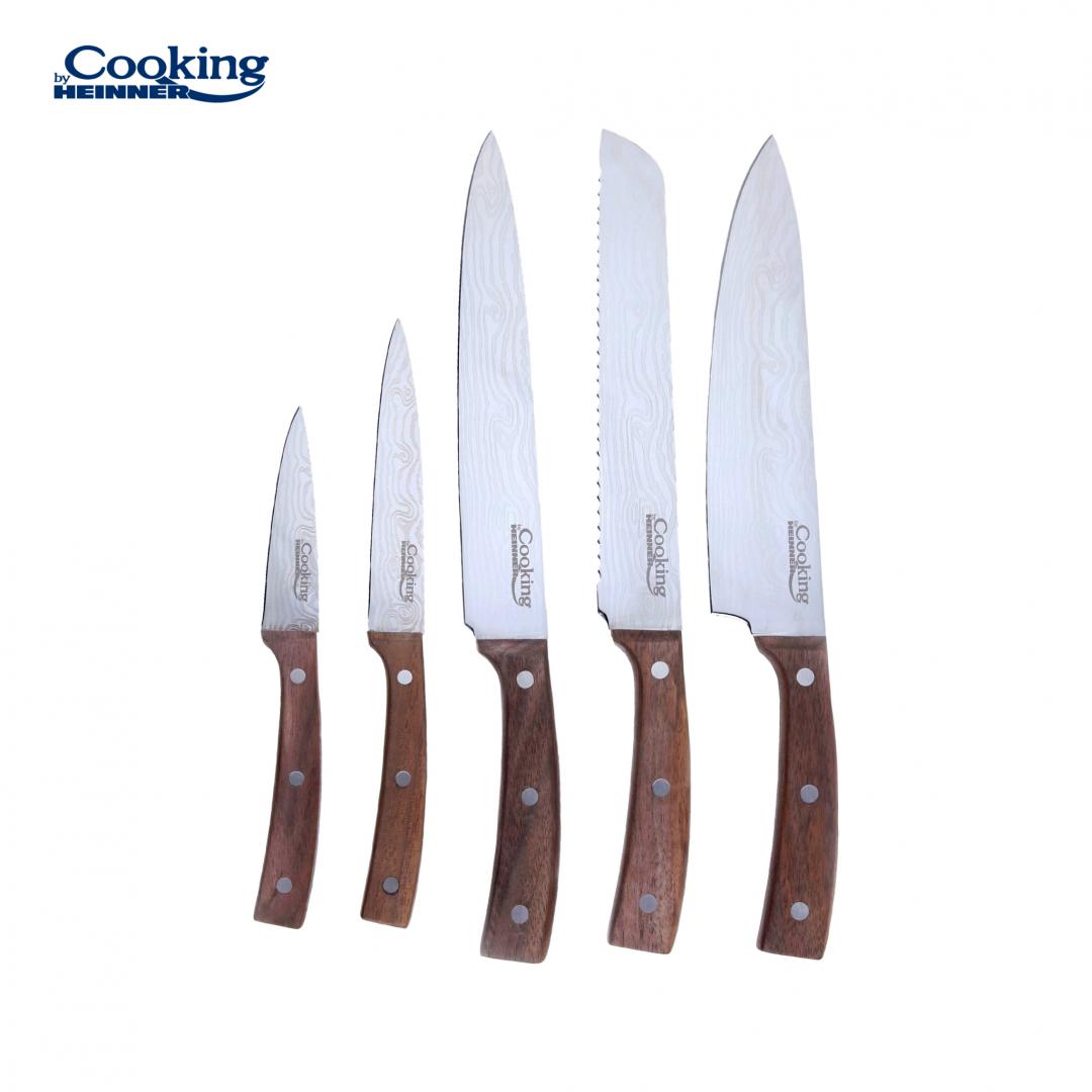 SET CUTITE BUCATARIE 6 PIESE,DAMASCUS STYLE, COOKING BY HEINNER - imagine 2