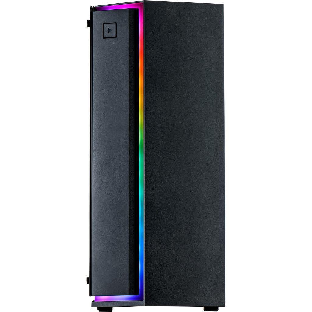Carcasa Inter-Tech S-3906 Renegade neagra, SPCC Steel ATX Mid Tower, - imagine 4