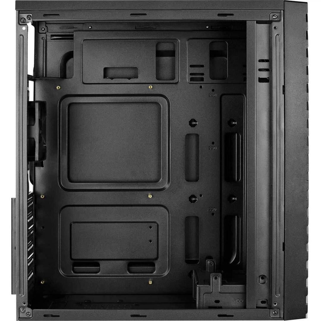 Carcasa Aerocool Streak RGB, Mid-Tower, fara sursa, ATX, Black - imagine 5