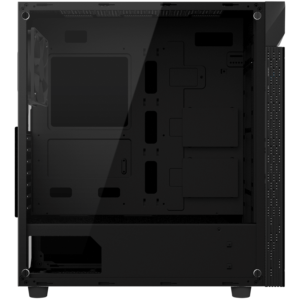 Carcasa GIGABYTE C200 GLASS, Mid-Tower, fara sursa, ATX, Black - imagine 3