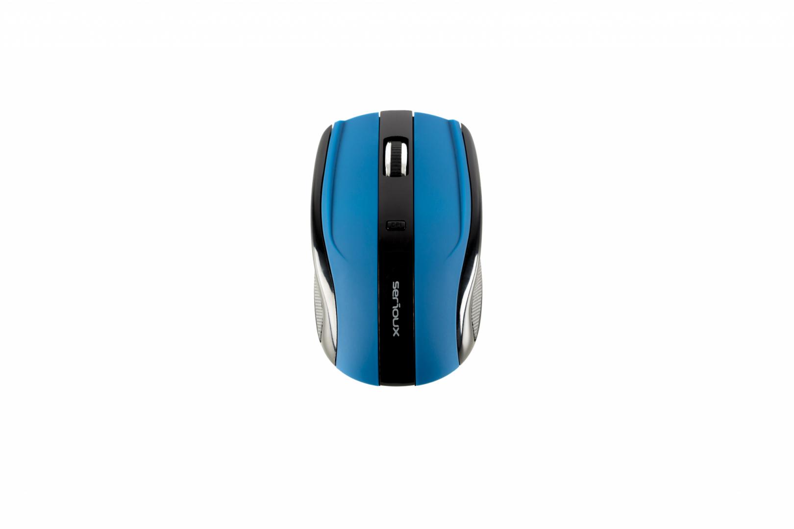 Mouse Serioux, Rainbow 400, fara fir, USB, senzor optic, distanta - imagine 3
