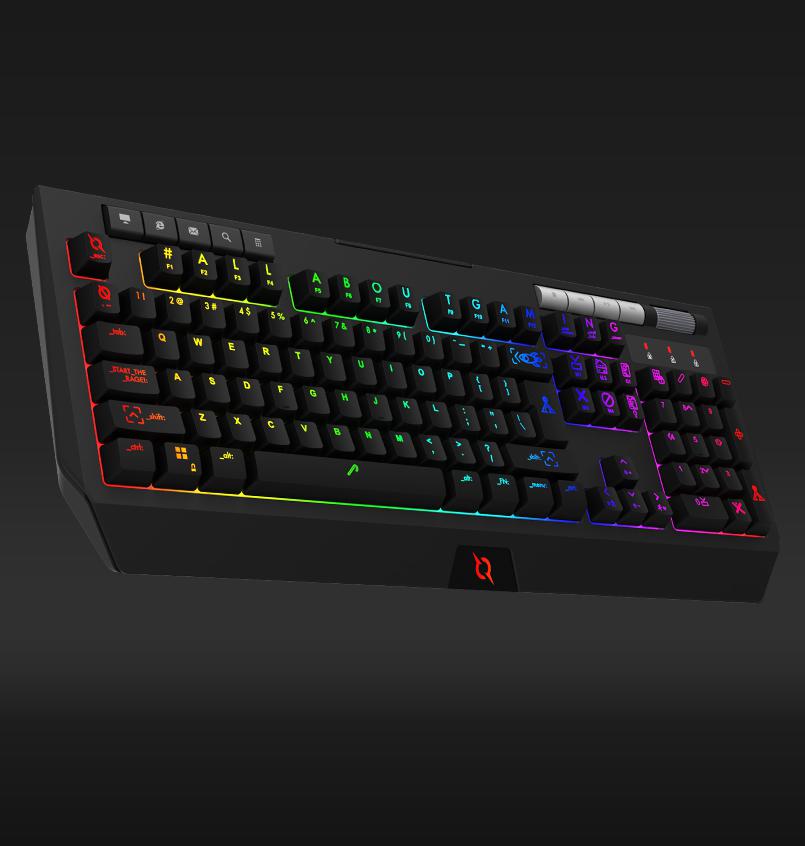 Tastatura AQIRYS Capella Black, cu fir, switch-uri silent, 114 de - imagine 3